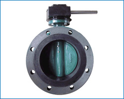 Vulcanized seat flange butterfly valve